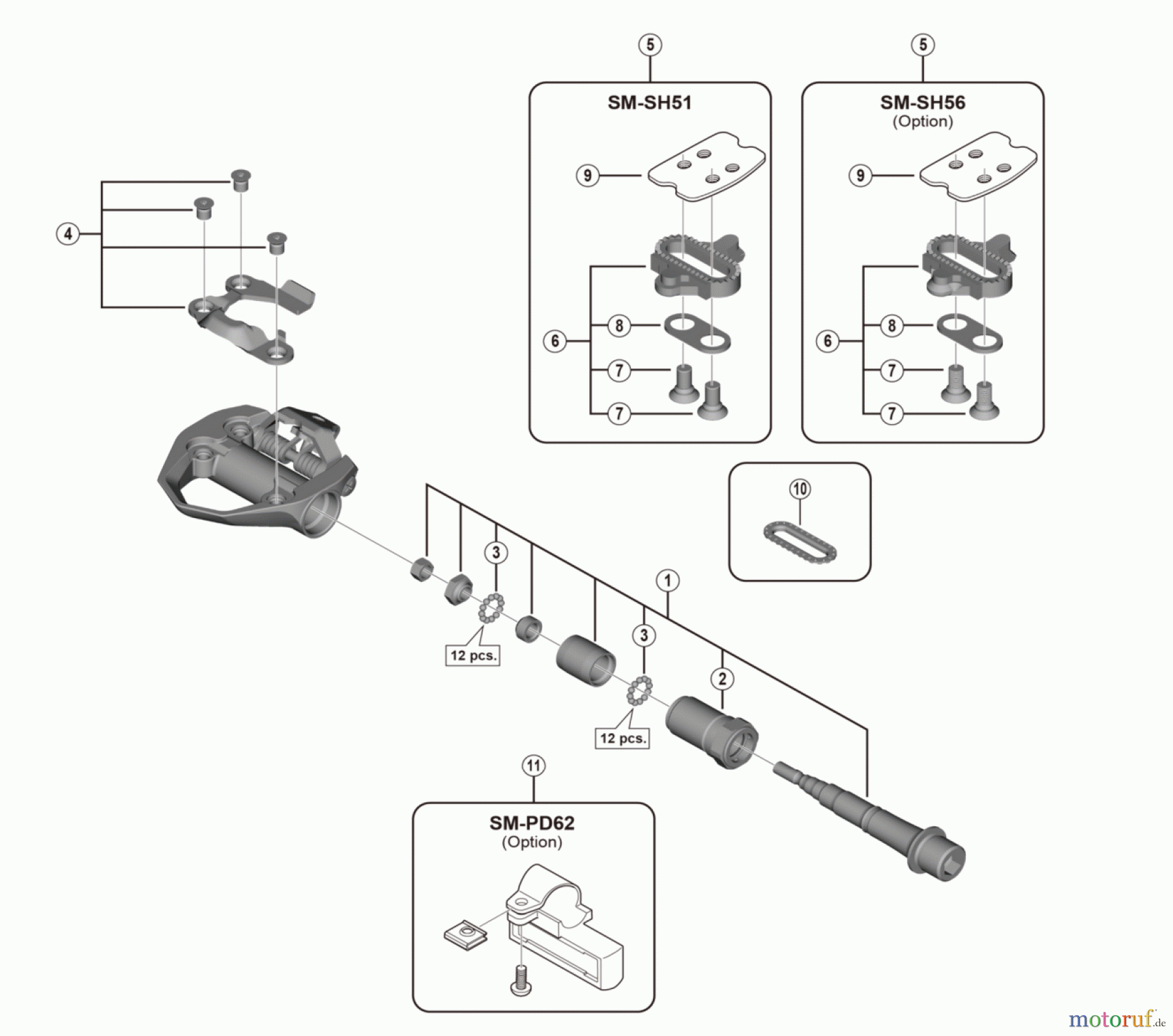 Shimano PD Pedal - Pedale PD-ES600 SPD Pedals