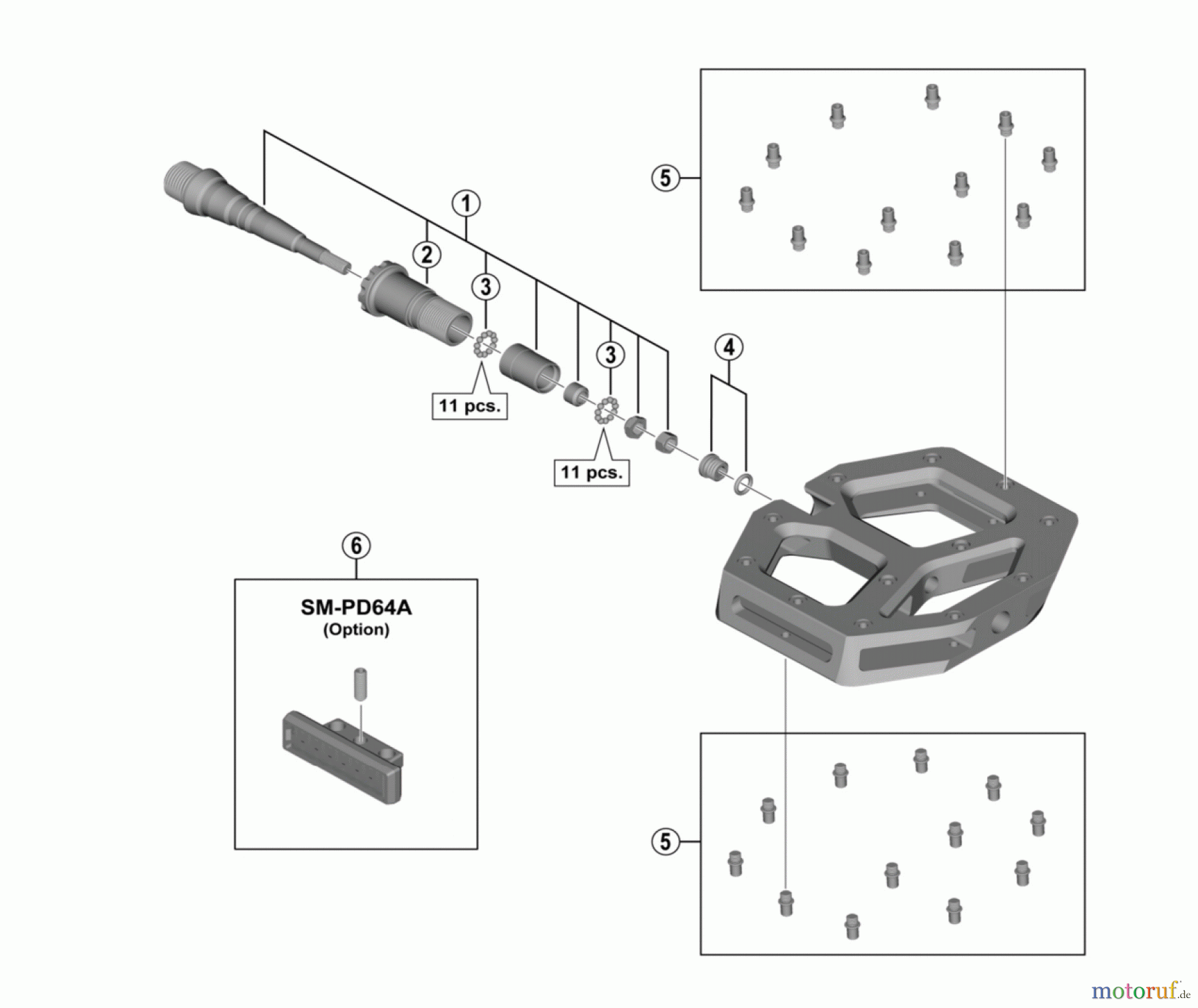 Shimano PD Pedal - Pedale PD-M828 SAINT Pedals
