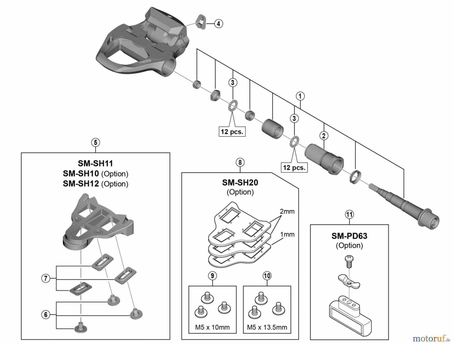 Shimano PD Pedal - Pedale PD-R8000 ULTEGRA SPD-SL Pedals