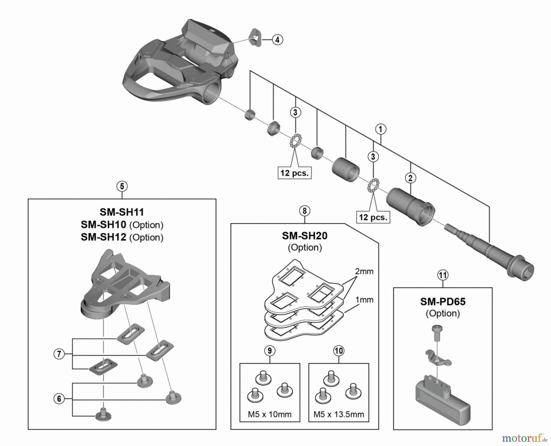 Shimano PD Pedal - Pedale PD-R7000 SHIMANO 105 SPD-SL Pedals