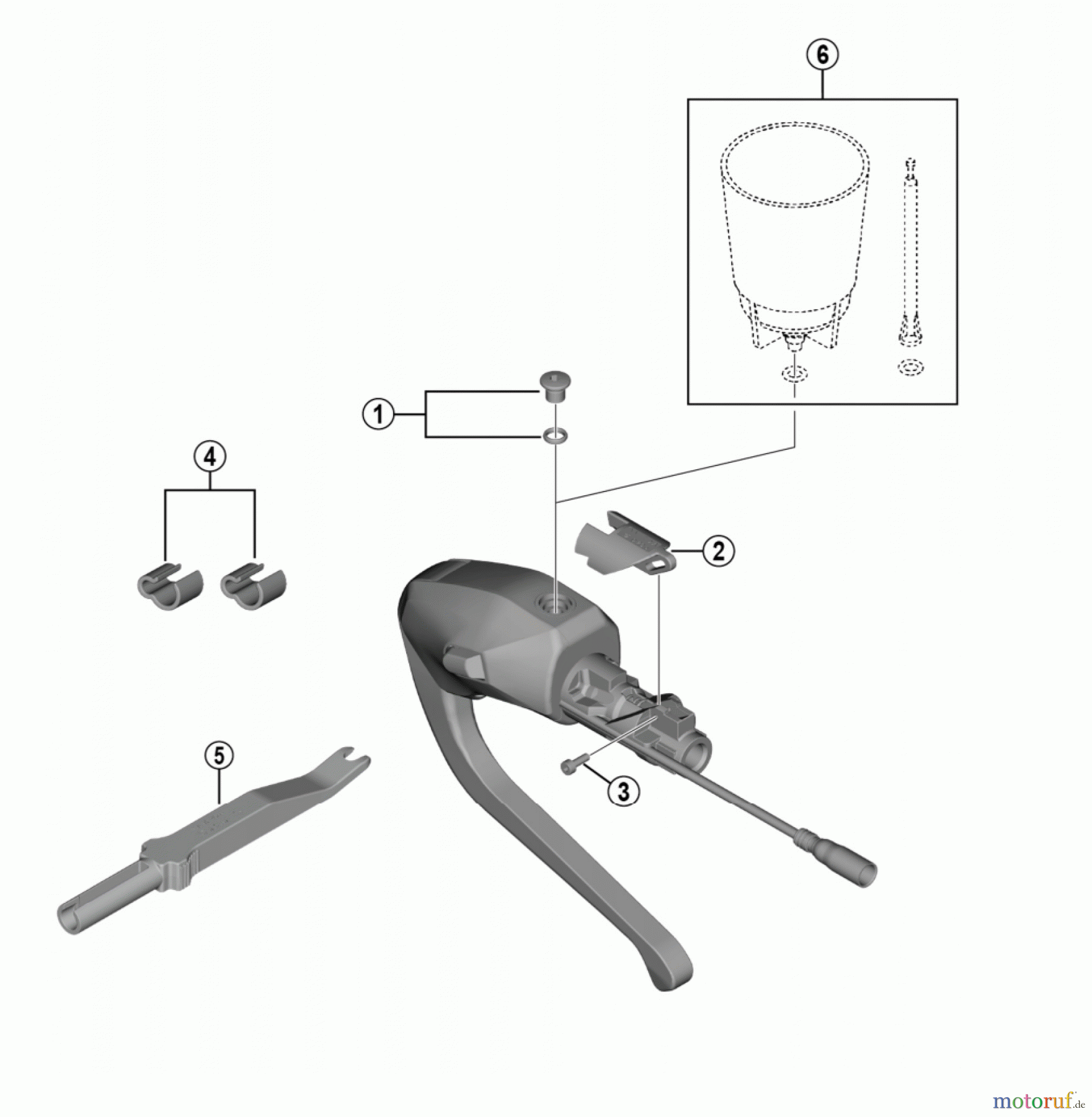 Shimano ST Rapidfire- Schaltbremshebel ST-R9180 DURA-ACE Dual Control Lever (For Disc Brake)