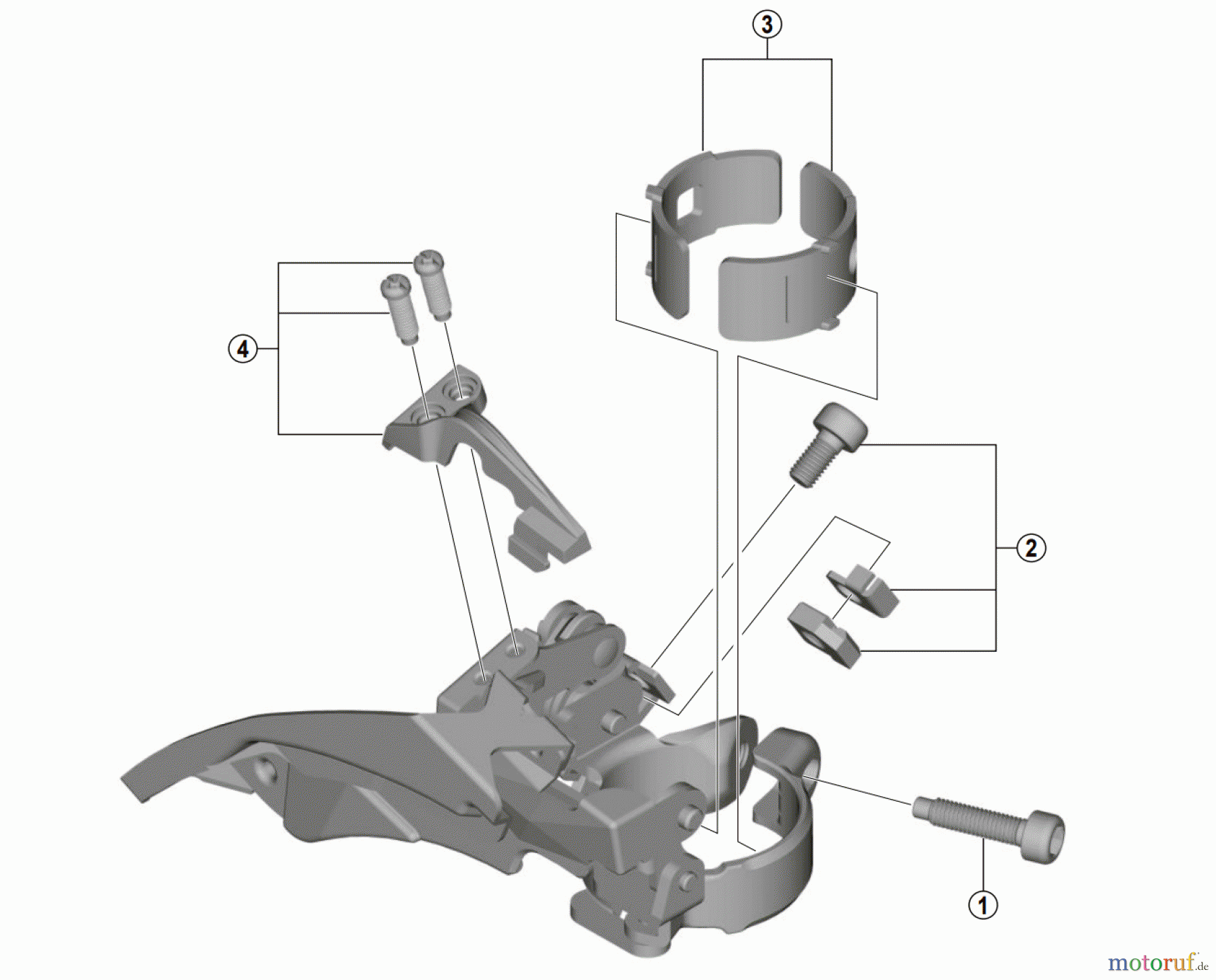 Shimano FD Front Derailleur - Umwerfer FD-TY510 TOURNEY Front Derailleur