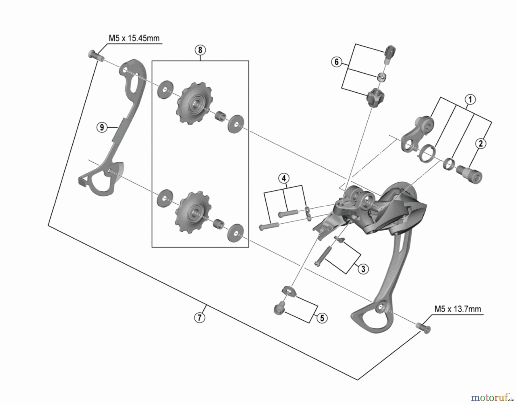 Shimano RD Rear Derailleur - Schaltwerk RD-M3000 ACERA Rear Derailleu