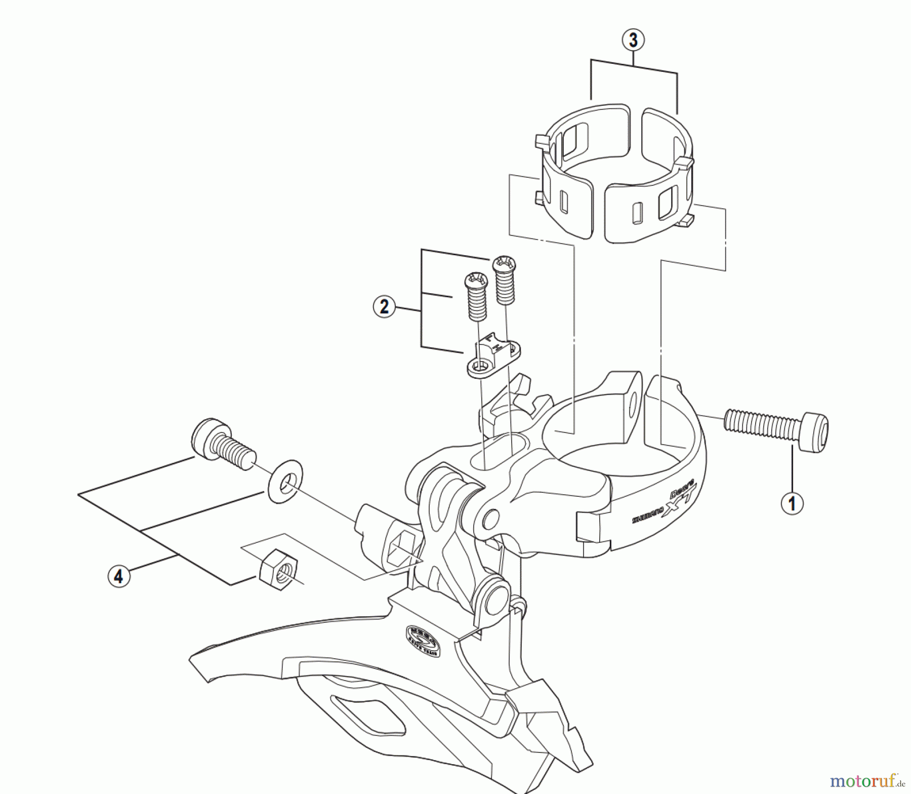 Shimano FD Front Derailleur - Umwerfer FD-M773 DEORE XT Front Derailleur
