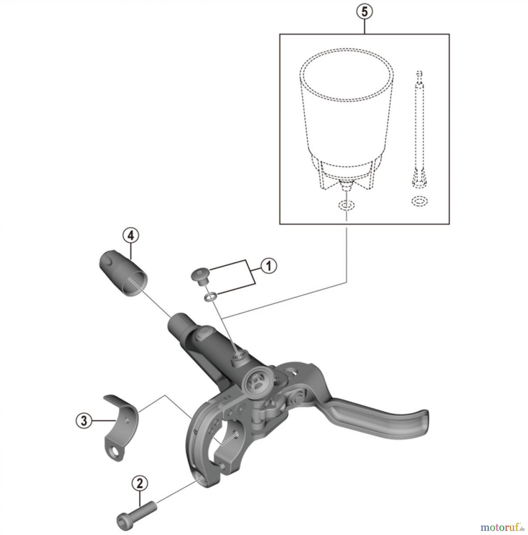 Shimano BL Brake Lever - Bremshebel BL-MT501 Brake Lever