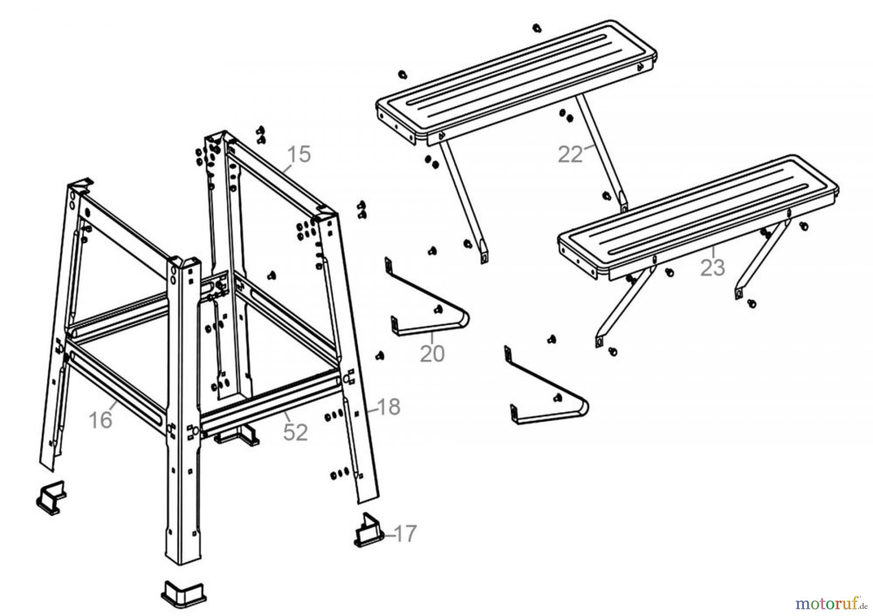 Güde Holzbearbeitung Tischkreissägen Tischkreissäge GTK 2000 A - 55605 Ersatzteileversion FSL55605-01 Seite 2