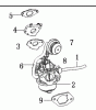 LONCIN Motoren Schneefräsen Motor LC175FDS Ersatzteile Vergaser