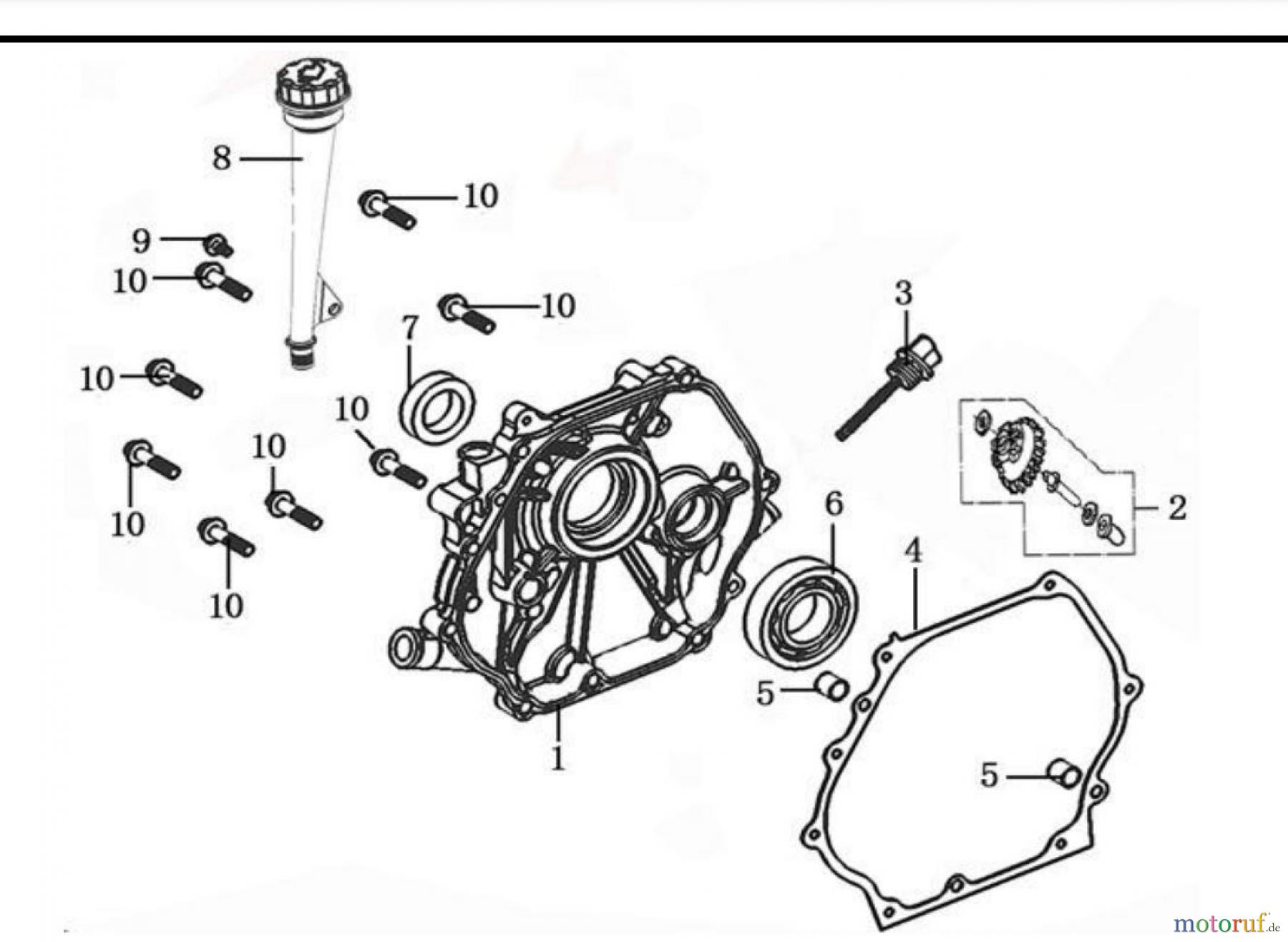 LONCIN Motoren Schneefräsen Motor LC185FDS Ölwanne