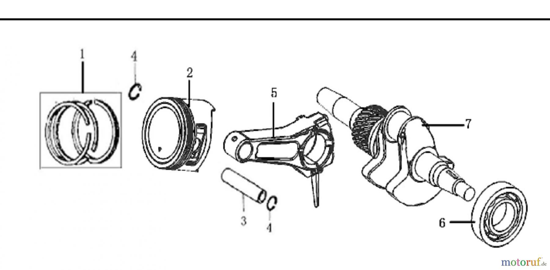 LONCIN Motoren Schneefräsen Motor LC185FDS Kurbelwelle