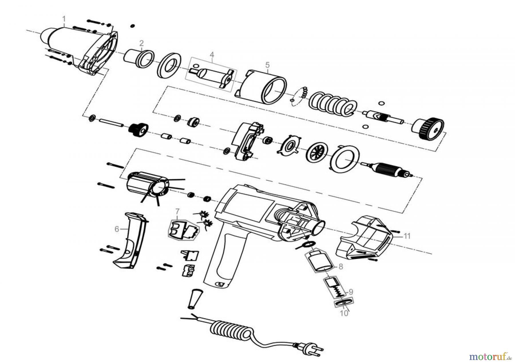 Güde Elektrowerkzeuge E-Werkzeuge Schlagschrauber SCHLAGSCHRAUBER GES 900 - 58093 Ersatzteileversion FSL58093-01