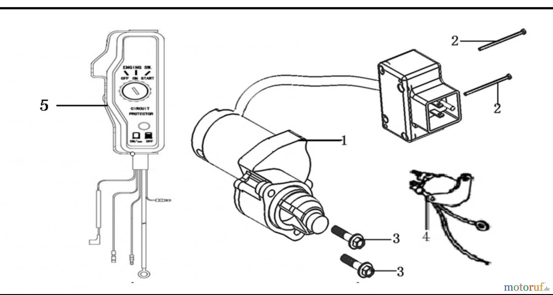 LONCIN Motoren Schneefräsen Motor LC190FDS Elektrostarter