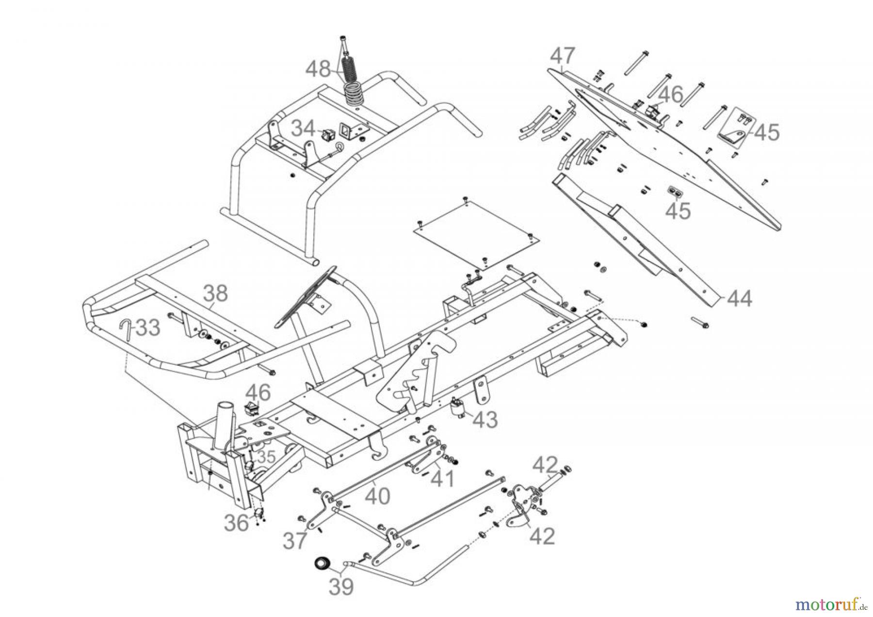 Güde Gartentechnik Rasenmäher Benzin-Rasenmäher Schnittbreite ab 50 cm AUFSITZRASENMÄHER AR 601 - 05106 Ersatzteileversion FSL05106-01 Seite 3
