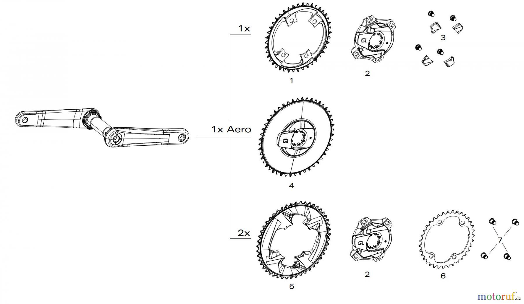 Sram Sram CHAINRINGS FORCE 1x / 2x POWERMETER AXS