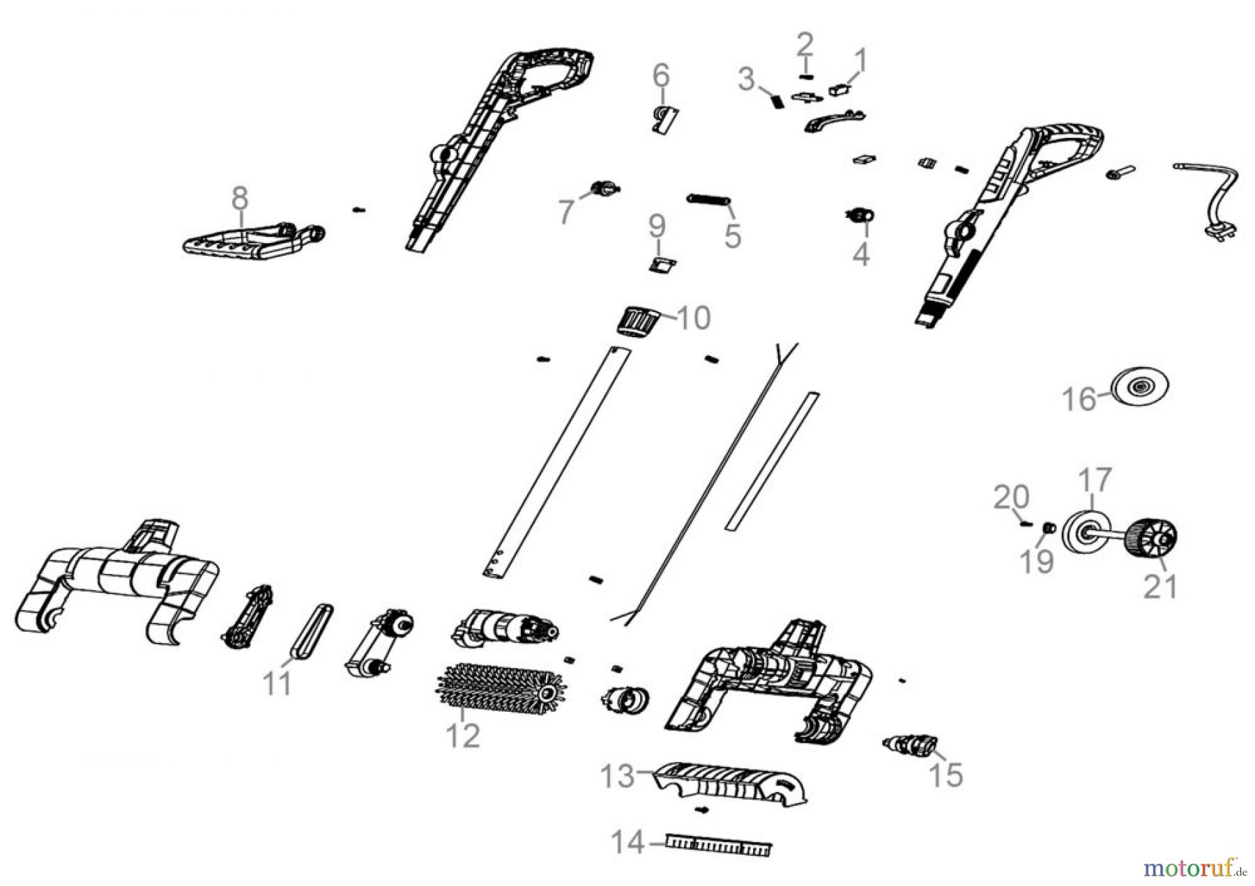Güde Gartentechnik Fugenreiniger Universalbürste GUB 500 Art.-Nr.: 94423 Ersatzteileversion FSL94423-01