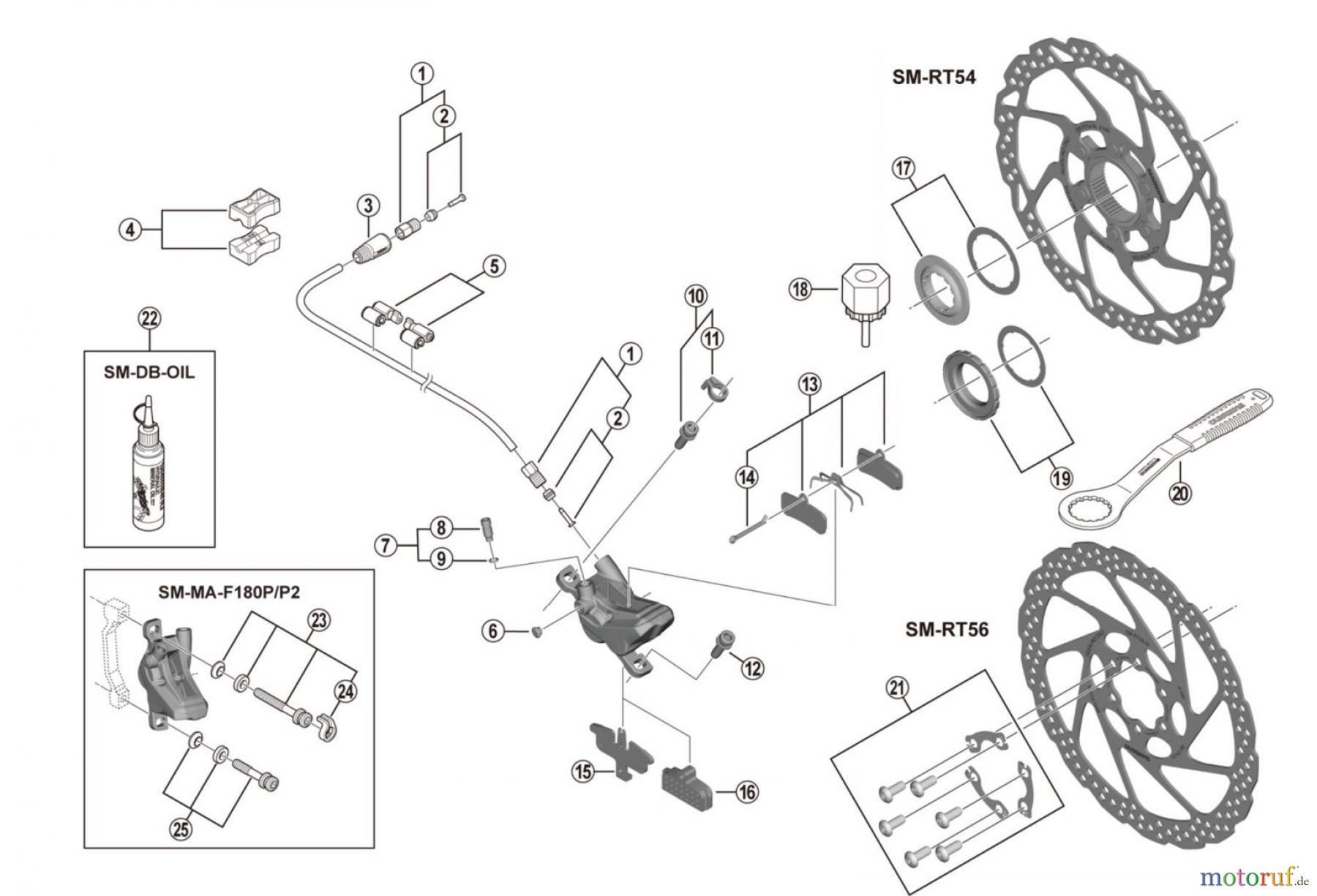 Shimano BR Brake - Bremse BR-MT420 Scheibenbremse
