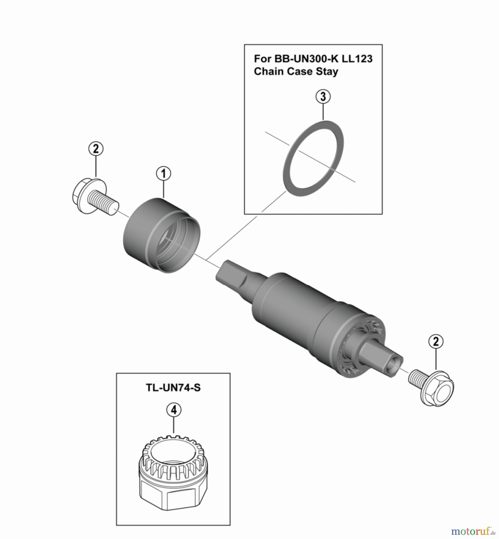 Shimano BB Bottom Bracket- Tretlager BB-UN300 Innenlager