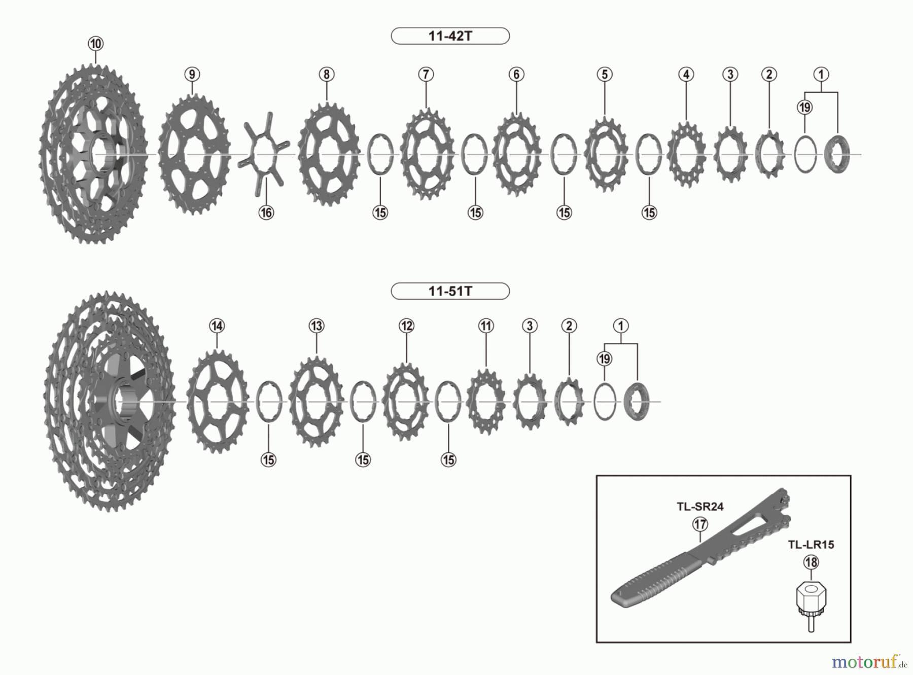 Shimano CS Cassette / Zahnkranz CS-M5100 (11-speed) DEORE Cassette Sprocket