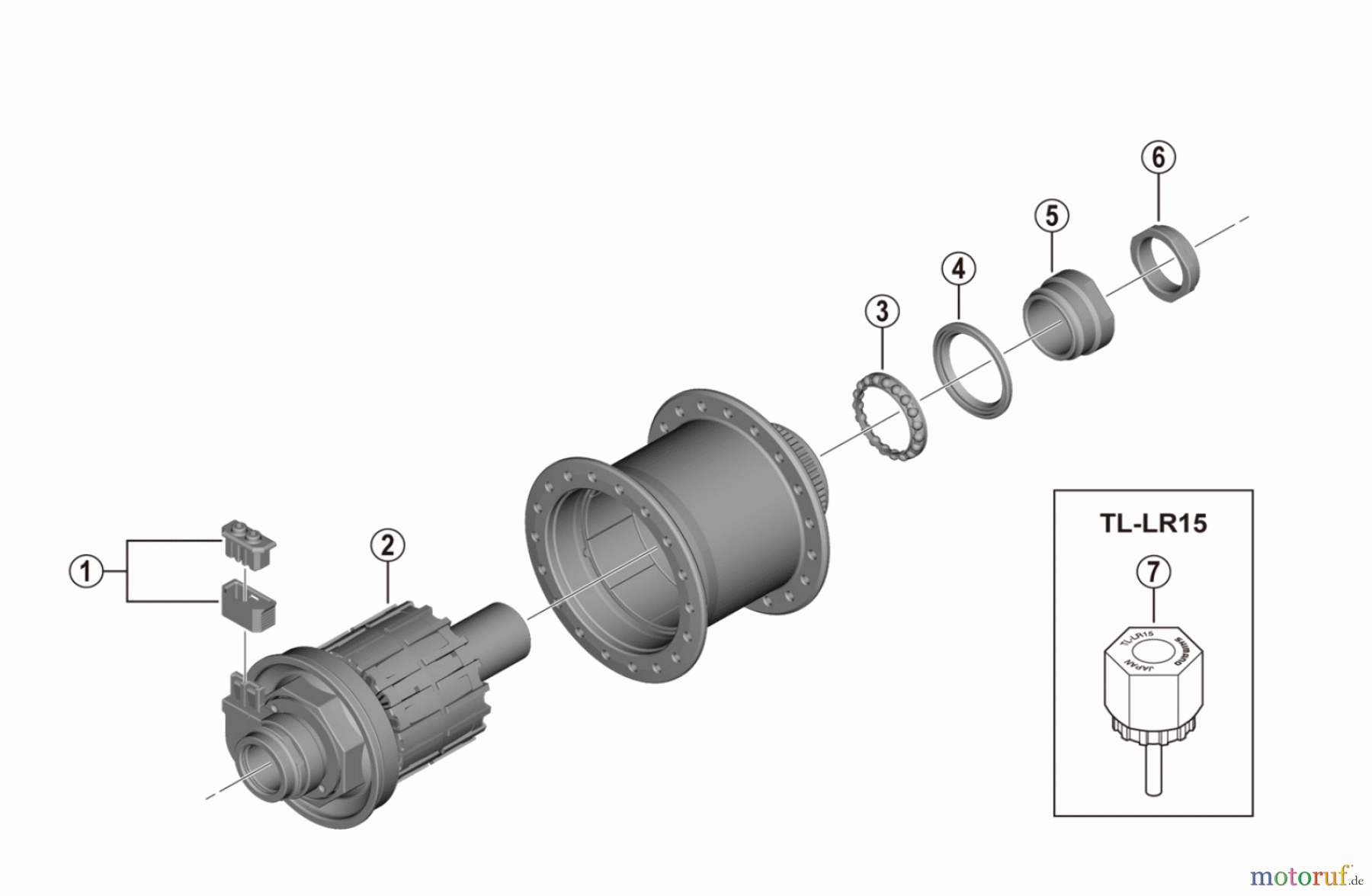 Shimano DH Dynamo Hub - Nabendynamo DH-UR708-3D 6V-3W / Disc Brake Compatible