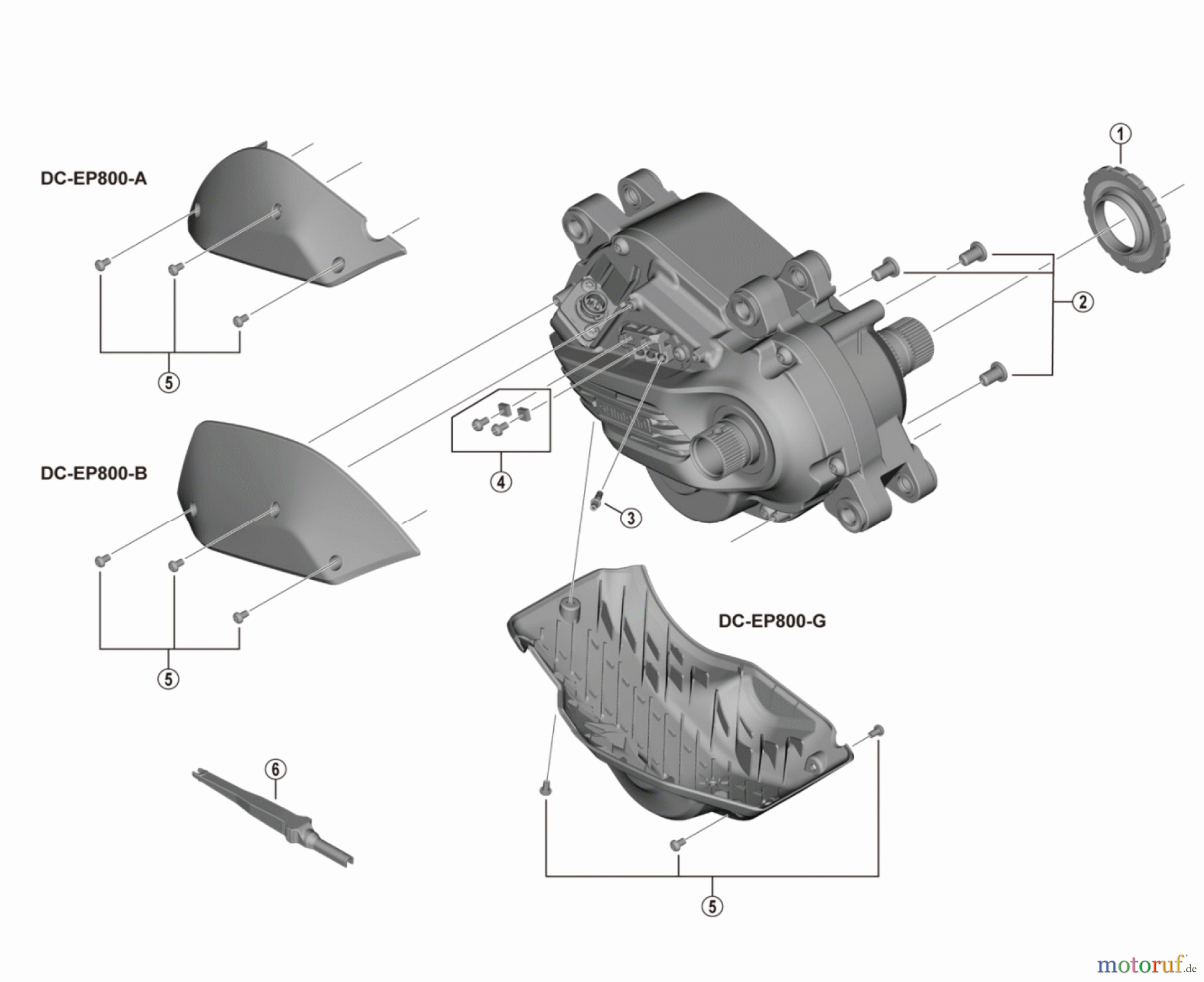 Shimano DU Drive Unit Antriebseinheit (E-Bike) DU-EP800, DC-EP800