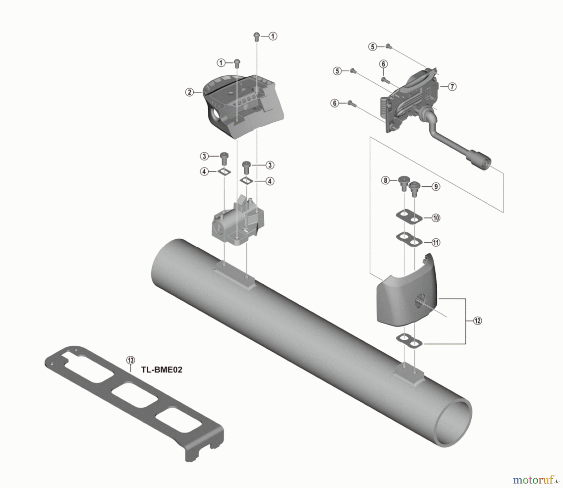 Shimano BM Akkuhalterung (E-Bike) BM-E8016 Akkuhalter SHIMANO STEPS für Rahmenmontage