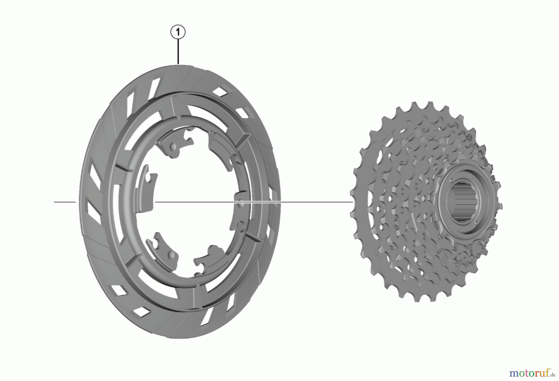 Shimano MF Multi Freewheel - Freilauf/Schraubkranz MF-TZ500-7-CP, MF-TZ500-6-CP