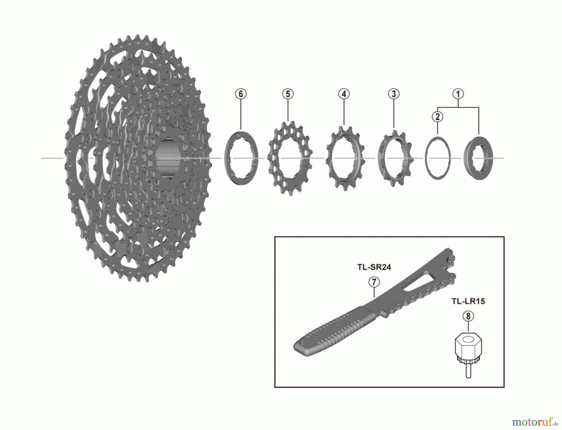 Shimano CS Cassette / Zahnkranz CS-LG600-11, CS-LG600-10 Cassette Sprocket (E-Bike)
