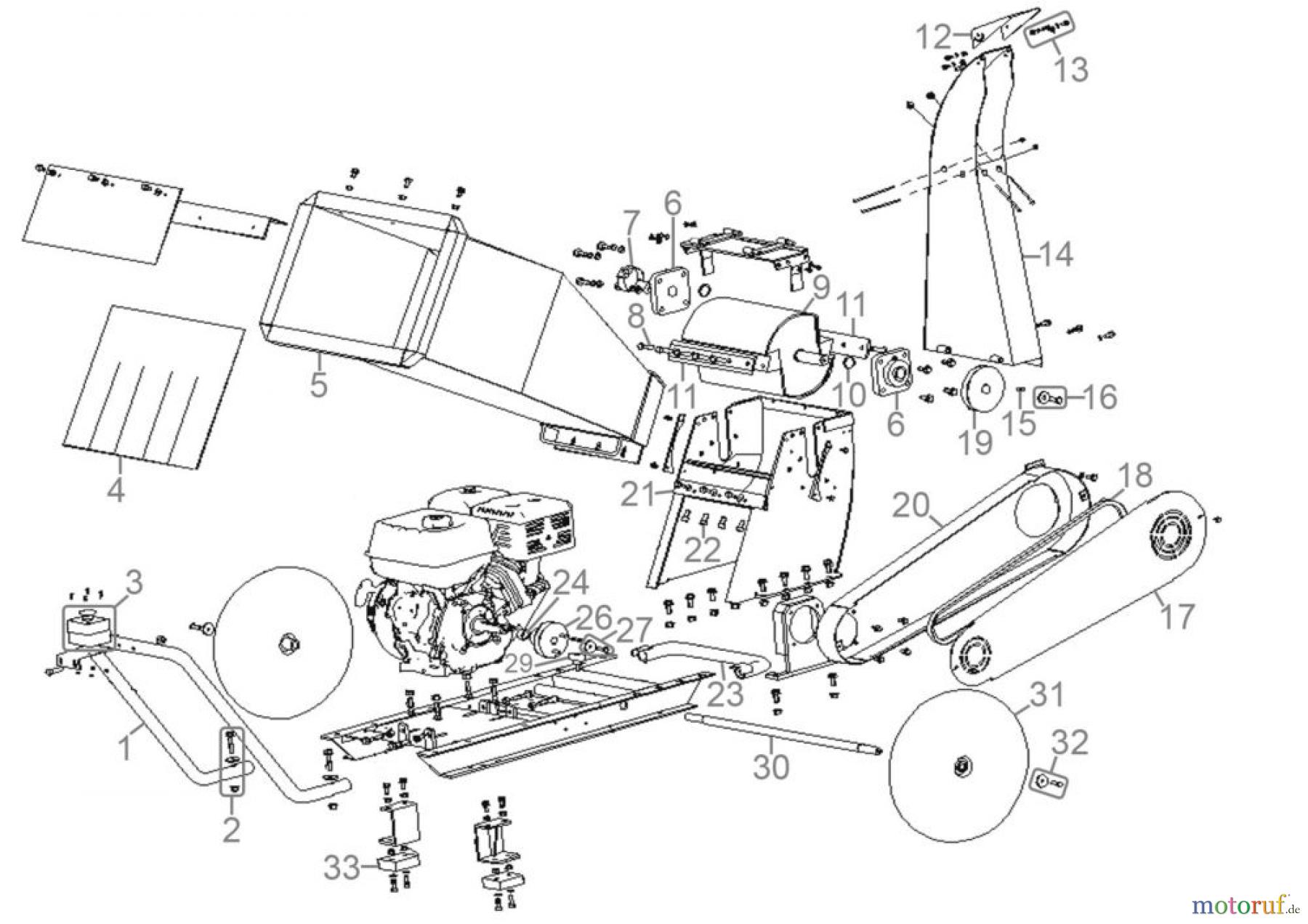 Güde Gartentechnik Häcksler Benzin-Häcksler Gartenhäcksler GH 11.7-100 Art.-Nr.: 94409 Ersatzteileversion FSL94409-01 Seite 1