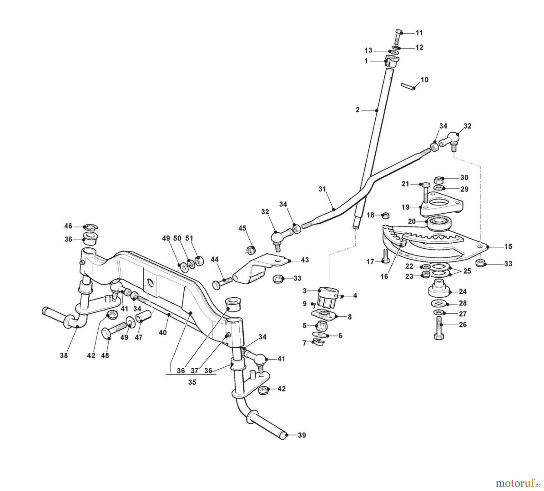  Stiga Aufsitzmäher Baujahr 2021 ESTATE 7122 HWSY (2021) [2T1310381/ST1PSA] Lenkgetriebe