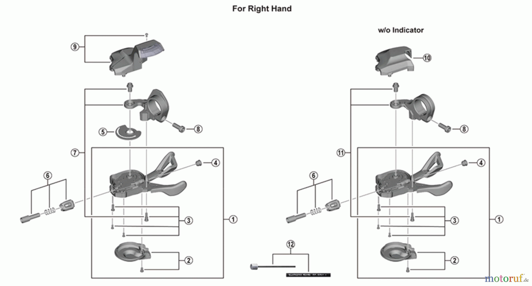 Shimano SL Shift Lever - Schalthebel SL-M5130 Deore