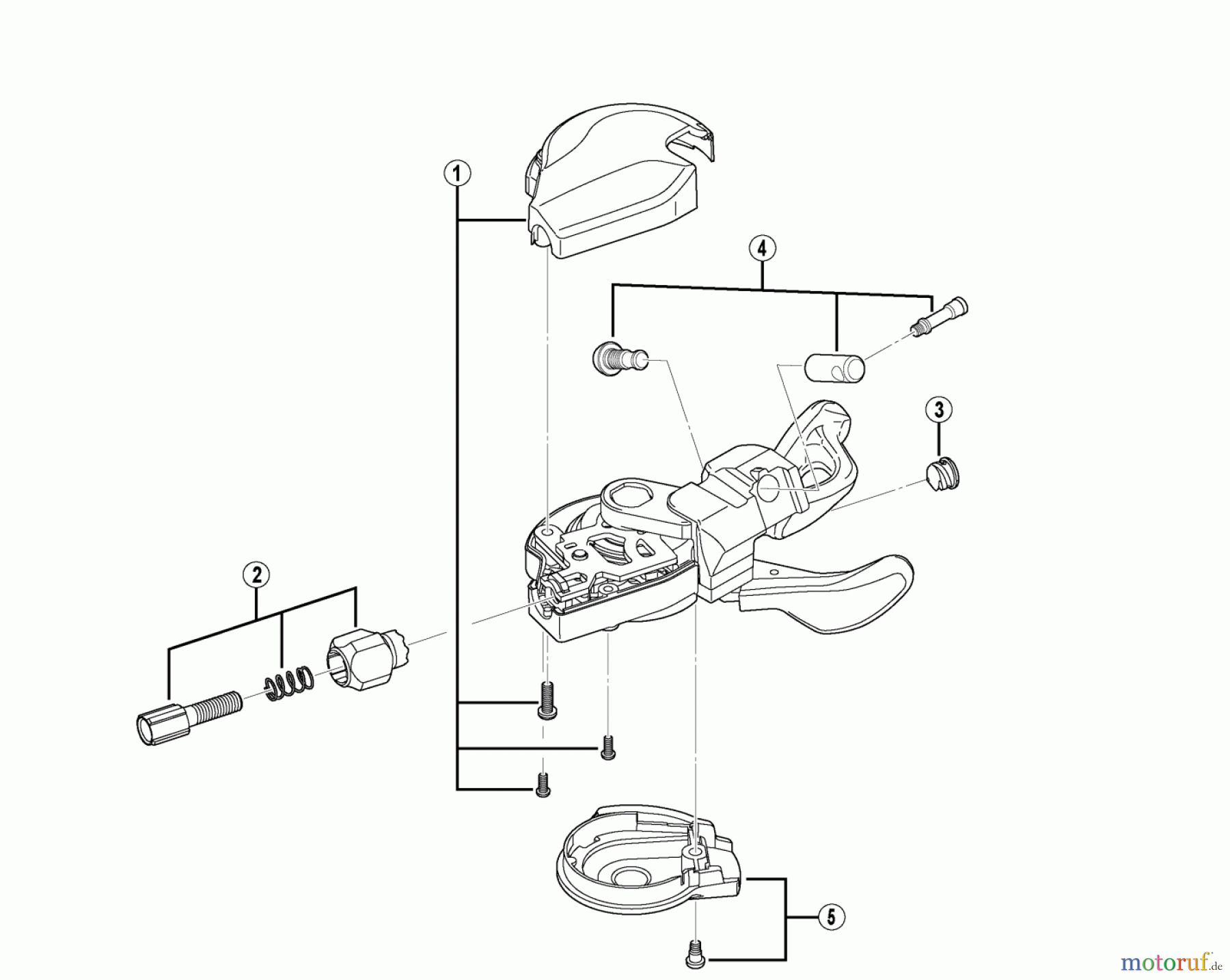 Shimano SL Shift Lever - Schalthebel SL-M610-I DEORE