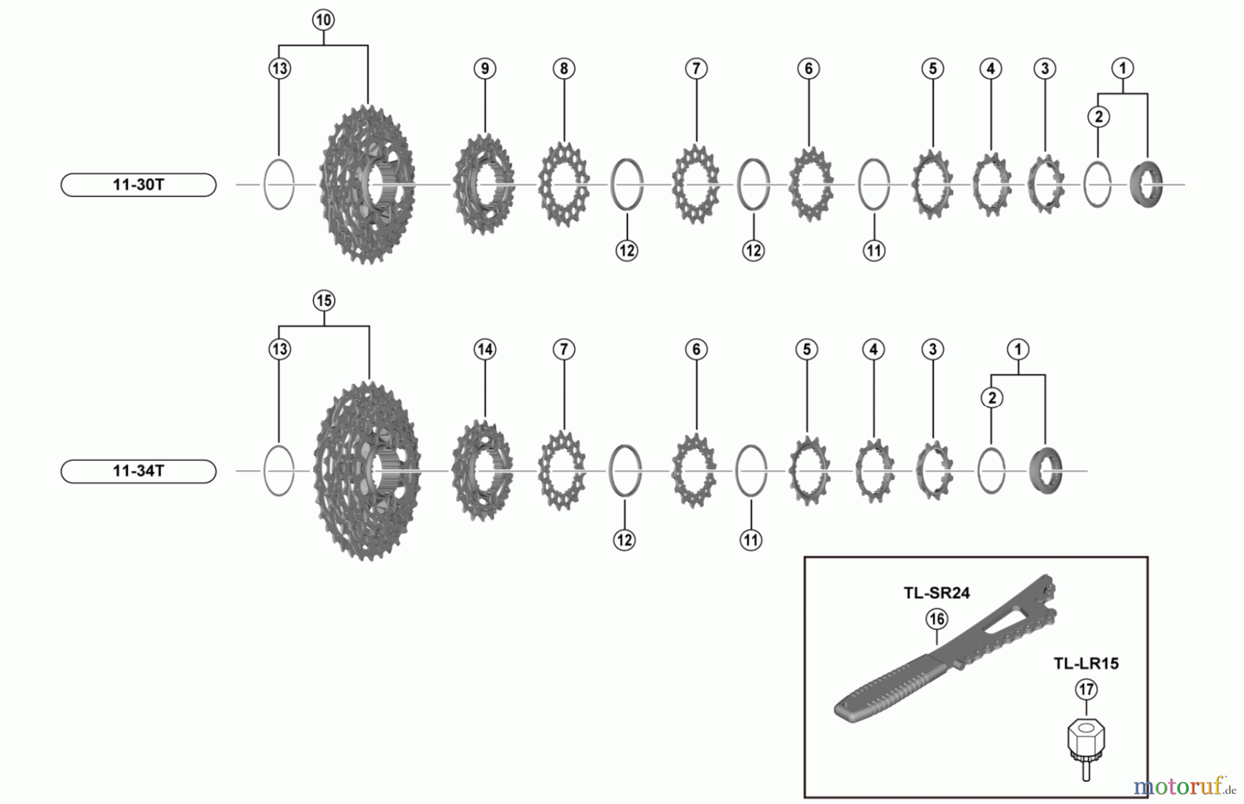 Shimano CS Cassette / Zahnkranz CS-R8100 ULTEGRA Kassettenzahnkranz
