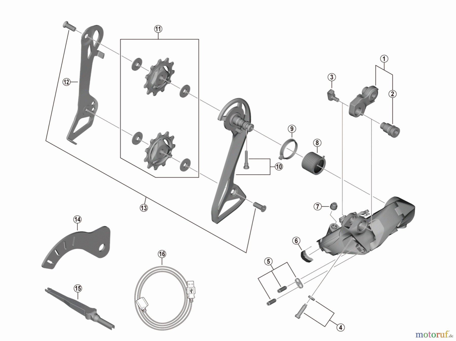 Shimano RD Rear Derailleur - Schaltwerk RD-R8150 ULTEGRA Rear Derailleur (12-speed)