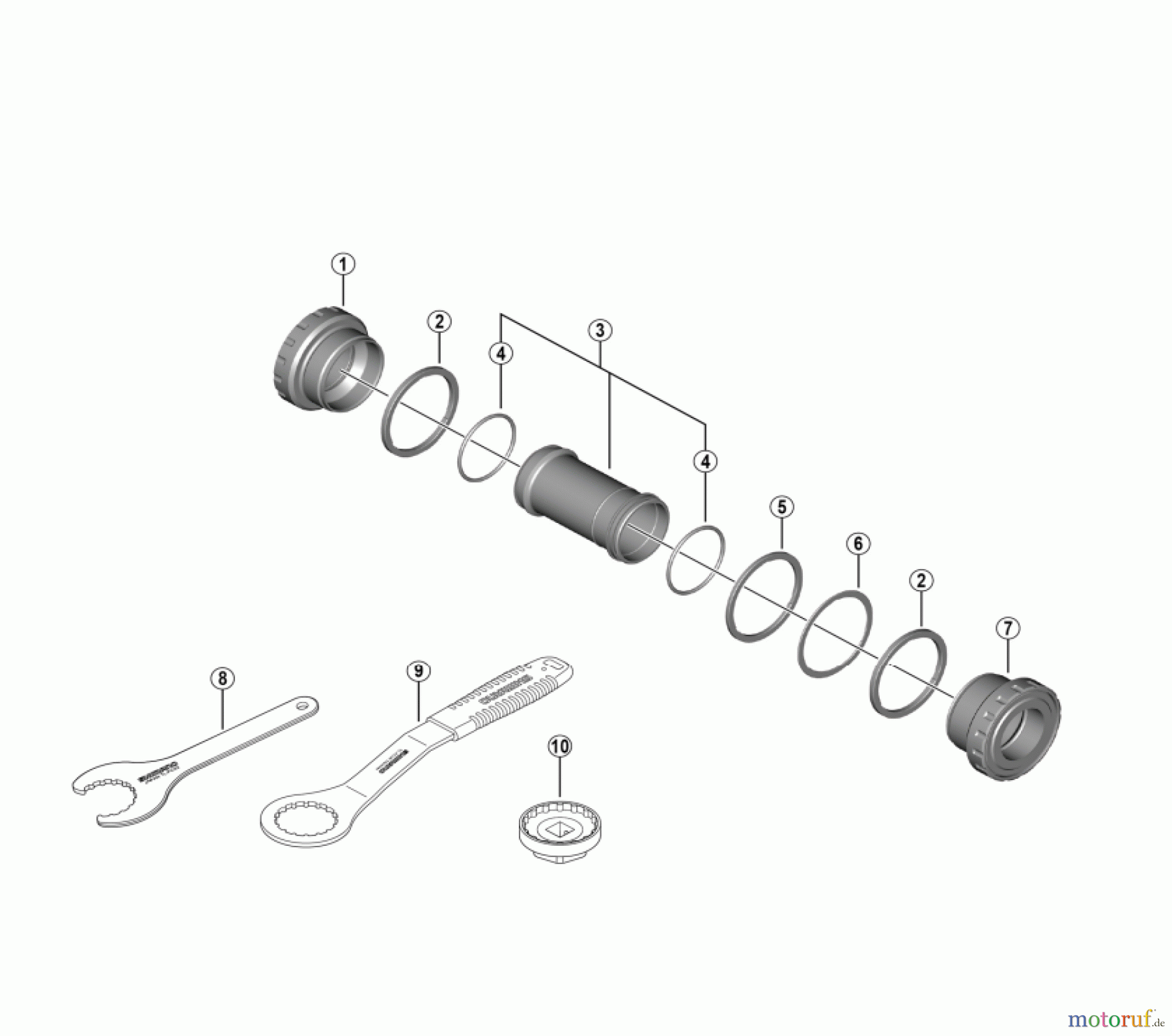 Shimano BB Bottom Bracket- Tretlager BB-MT501 Bottom Bracket Assembly