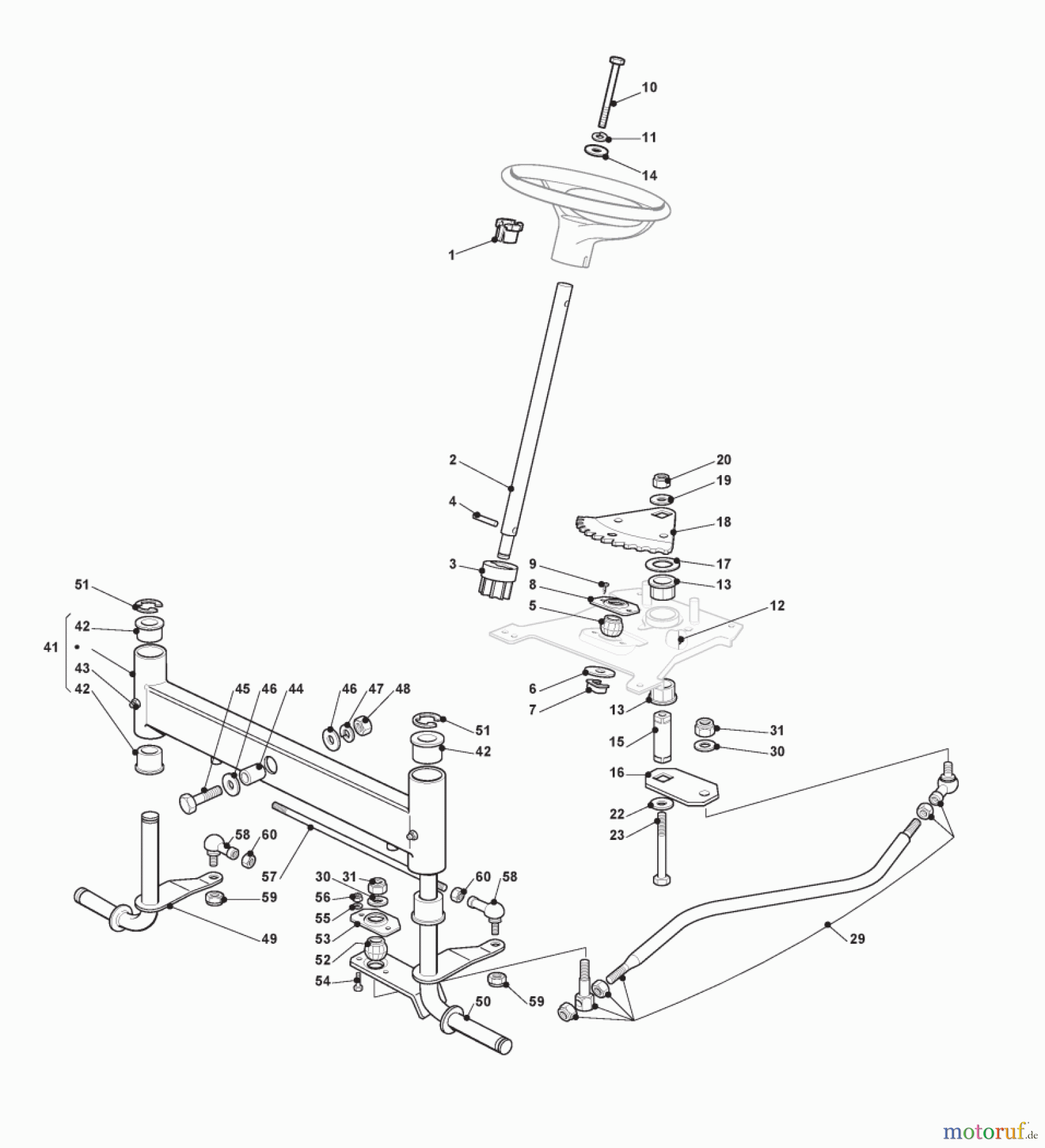  Stiga Aufsitzmäher Baujahr 2019 ESTATE 4102 H (2019) 2T1730481/17 Lenkgetriebe