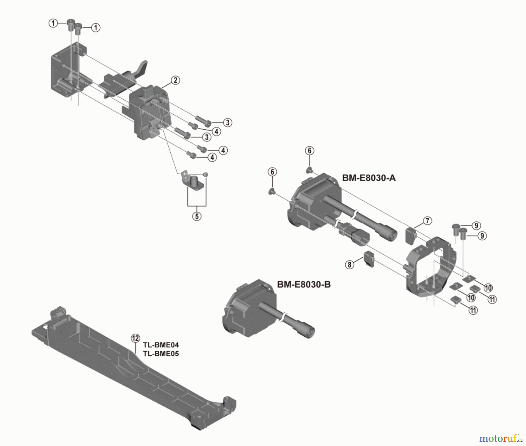 Shimano BM Akkuhalterung (E-Bike) BM-E8030 Battery Mount