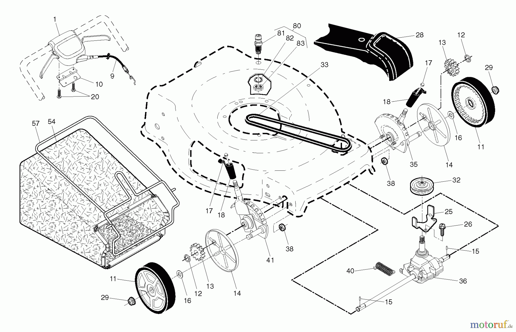 Gardol (Husqvarna) Rasenmäher EDITION XXL, 96141026006, 2017-11 Antrieb