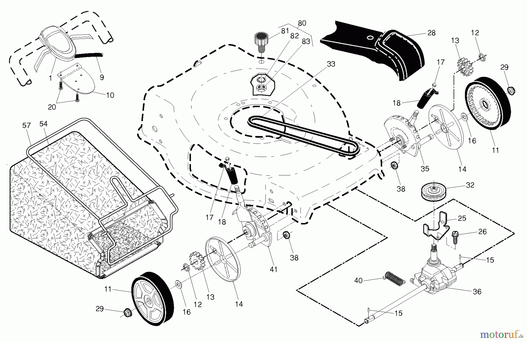 Gardol (Husqvarna) Rasenmäher EDITION XXL, 96141026004, 2016-02 Antrieb