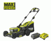 Ryobi Akku Ersatzteile RY36LMX46A 36 V MAX POWER Brushless Akku-Rasenmäher, Schnittbreite 46 cm