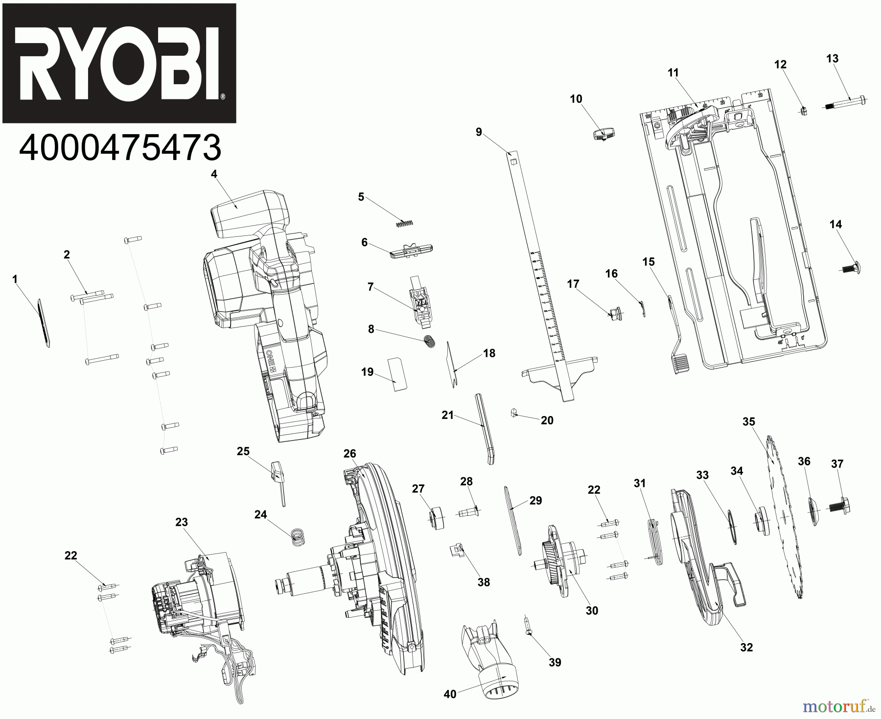  Ryobi Sägen Kreissägen RCS18X Seite 1