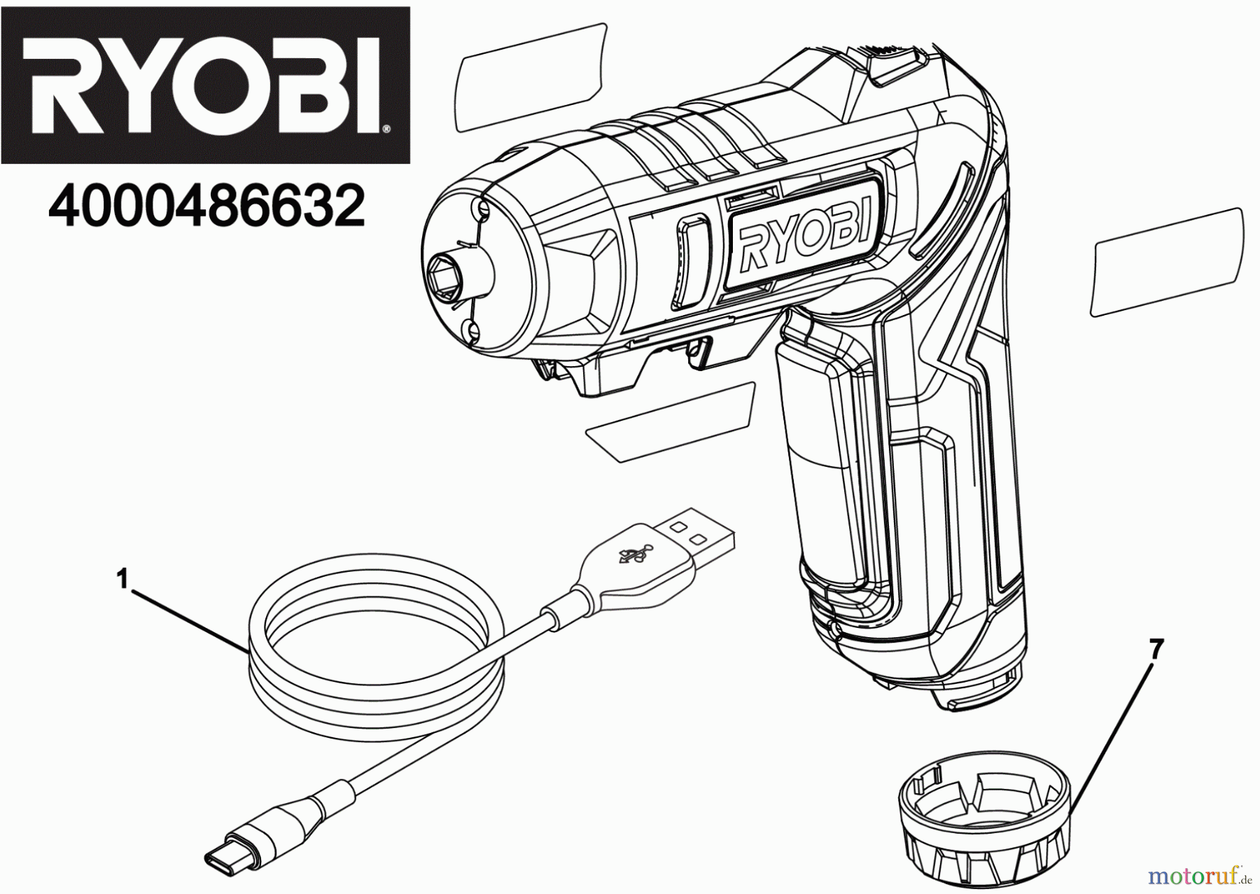 Ryobi (Schlag-)Bohrschrauber Akkuschrauber RSDP4-120G Akkuschrauber