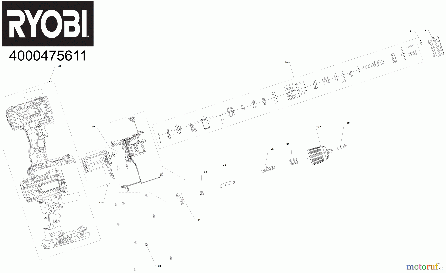 Ryobi (Schlag-)Bohrschrauber Bohrschrauber mit Schlagbohrfunktion R18PD5 Akku-Schlagbohrschrauber Seite 1