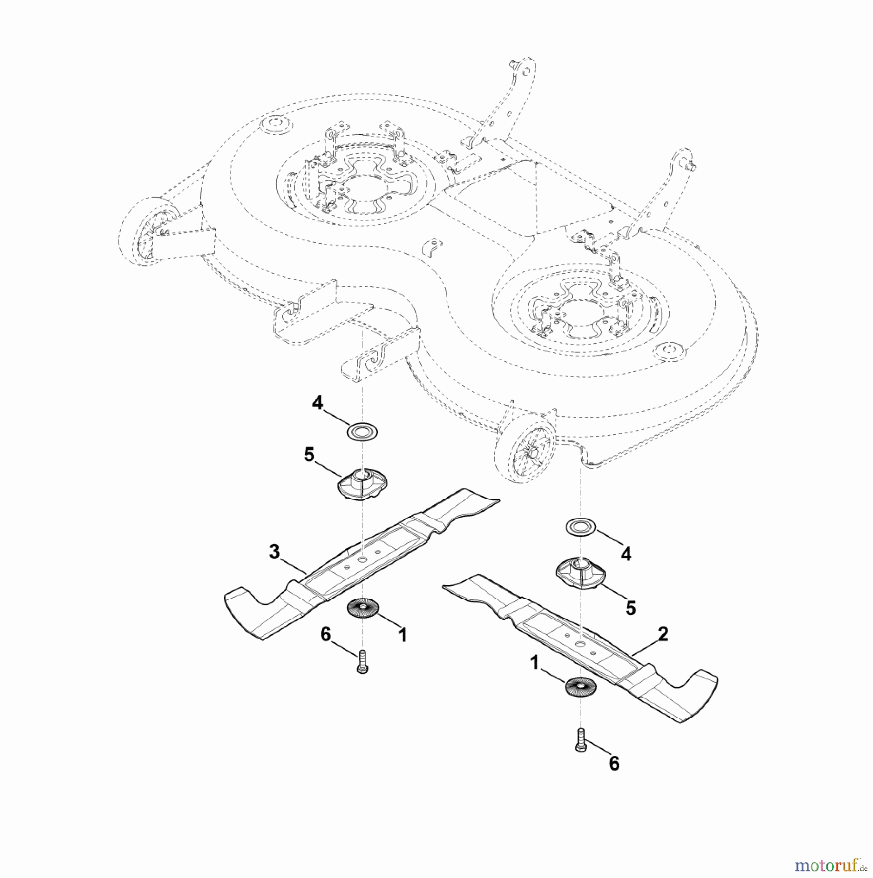 Viking Rasentraktoren Rasentraktoren MT 6127.1 ZL N - Messer