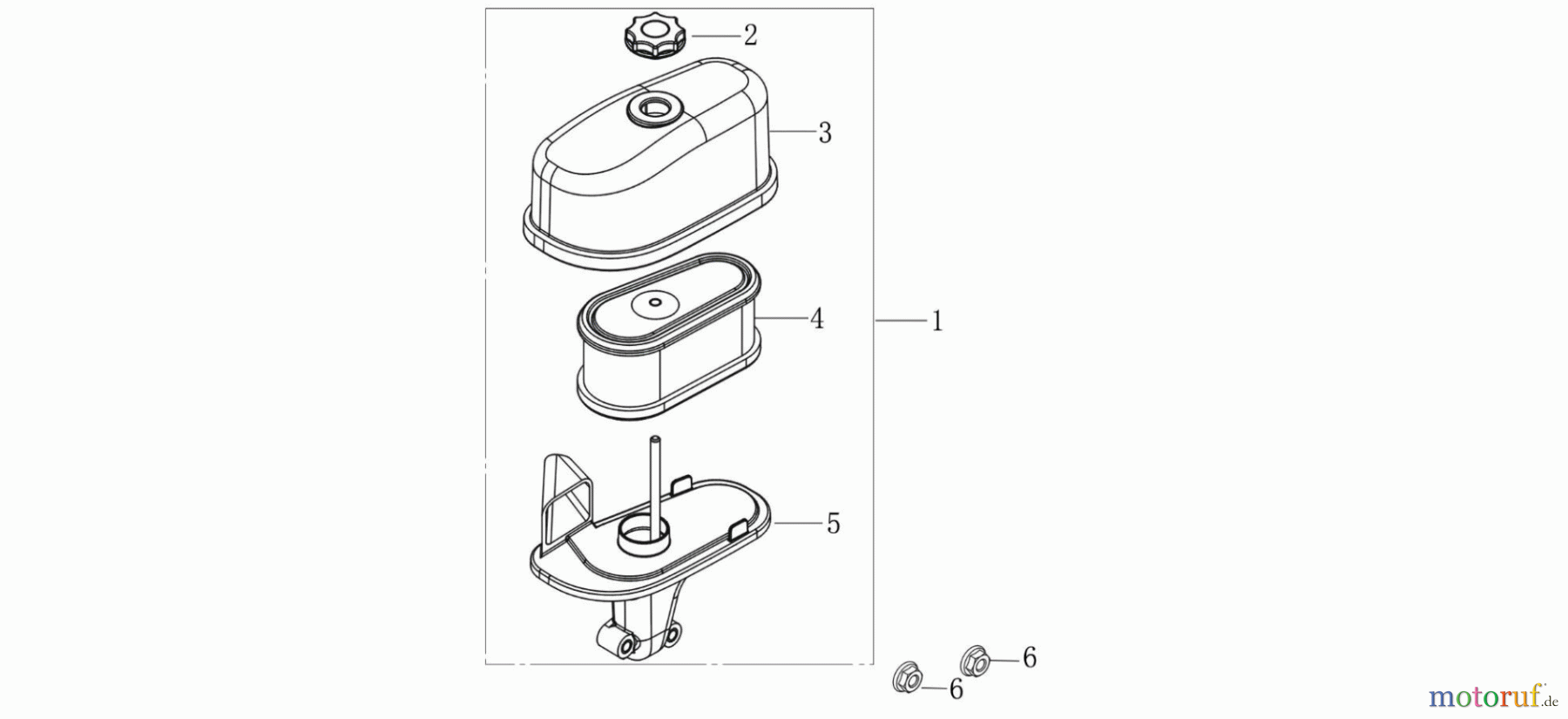 LONCIN Motoren LC1P75F Luftfilter
