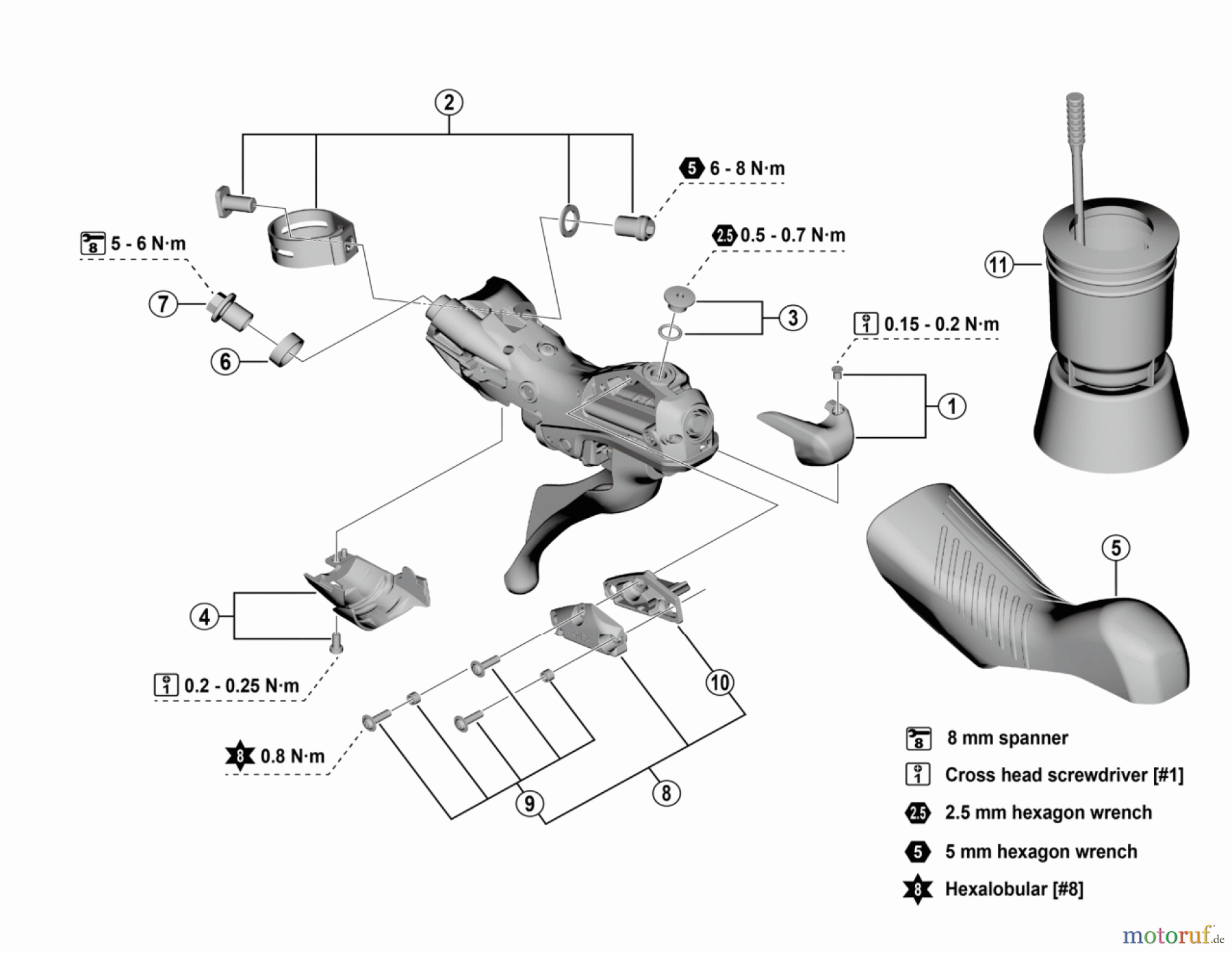 Shimano BL Brake Lever - Bremshebel BL-RX820-L GRX Brake Lever