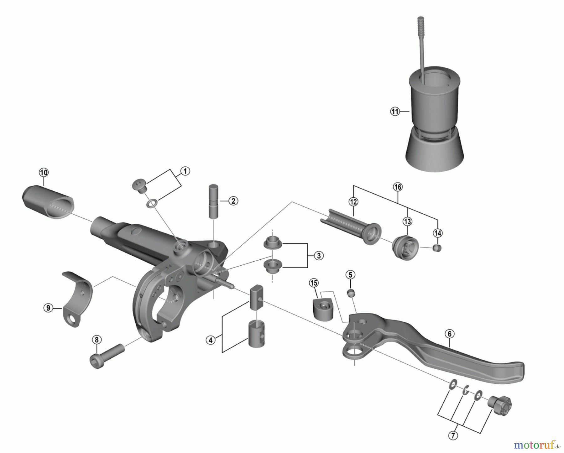 Shimano BL Brake Lever - Bremshebel BL-U8000 SHIMANO CUES Bremshebel (Hydraulische Scheibenbremse)