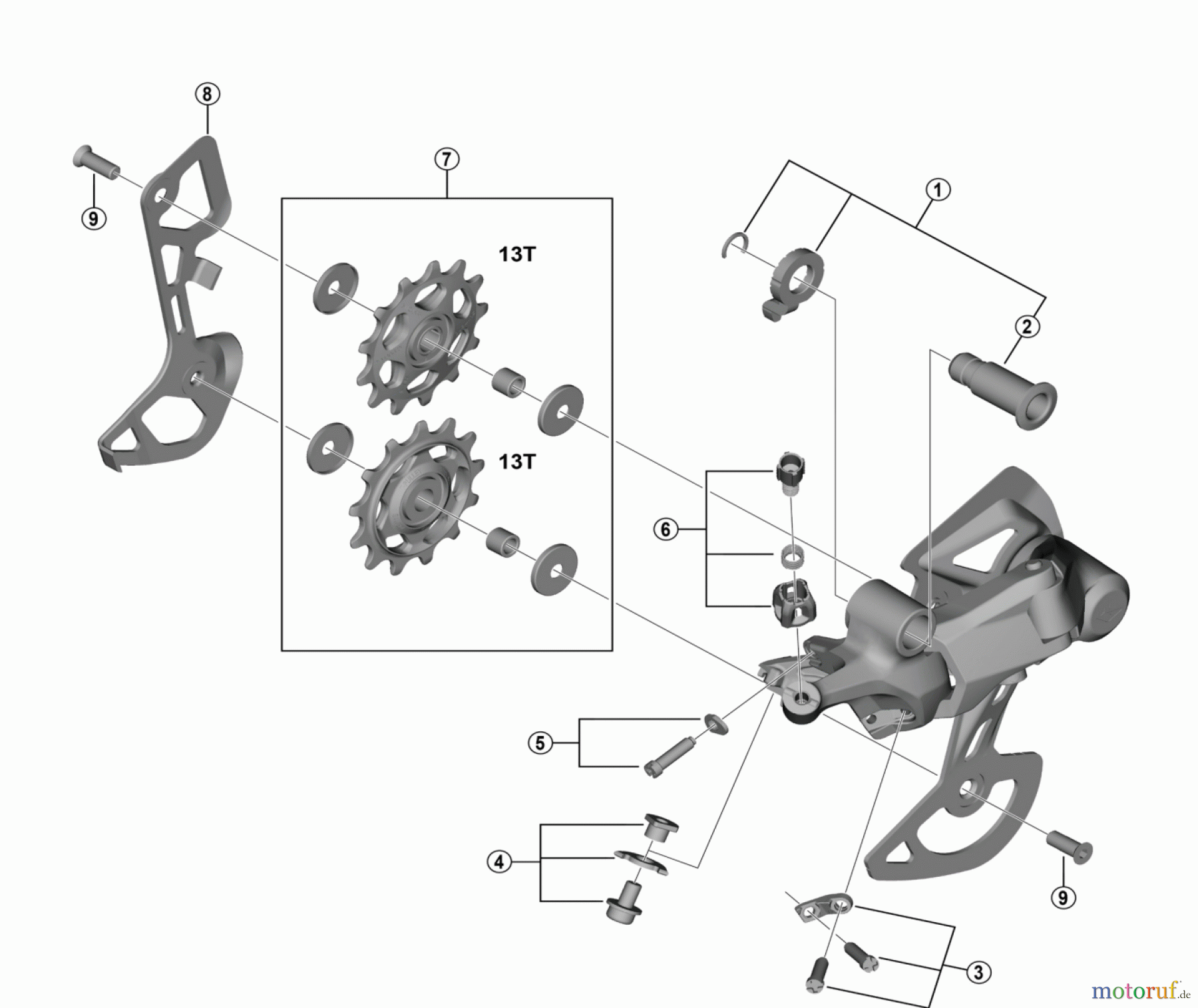 Shimano RD Rear Derailleur - Schaltwerk RD-U4000 SHIMANO CUES Schaltwerk