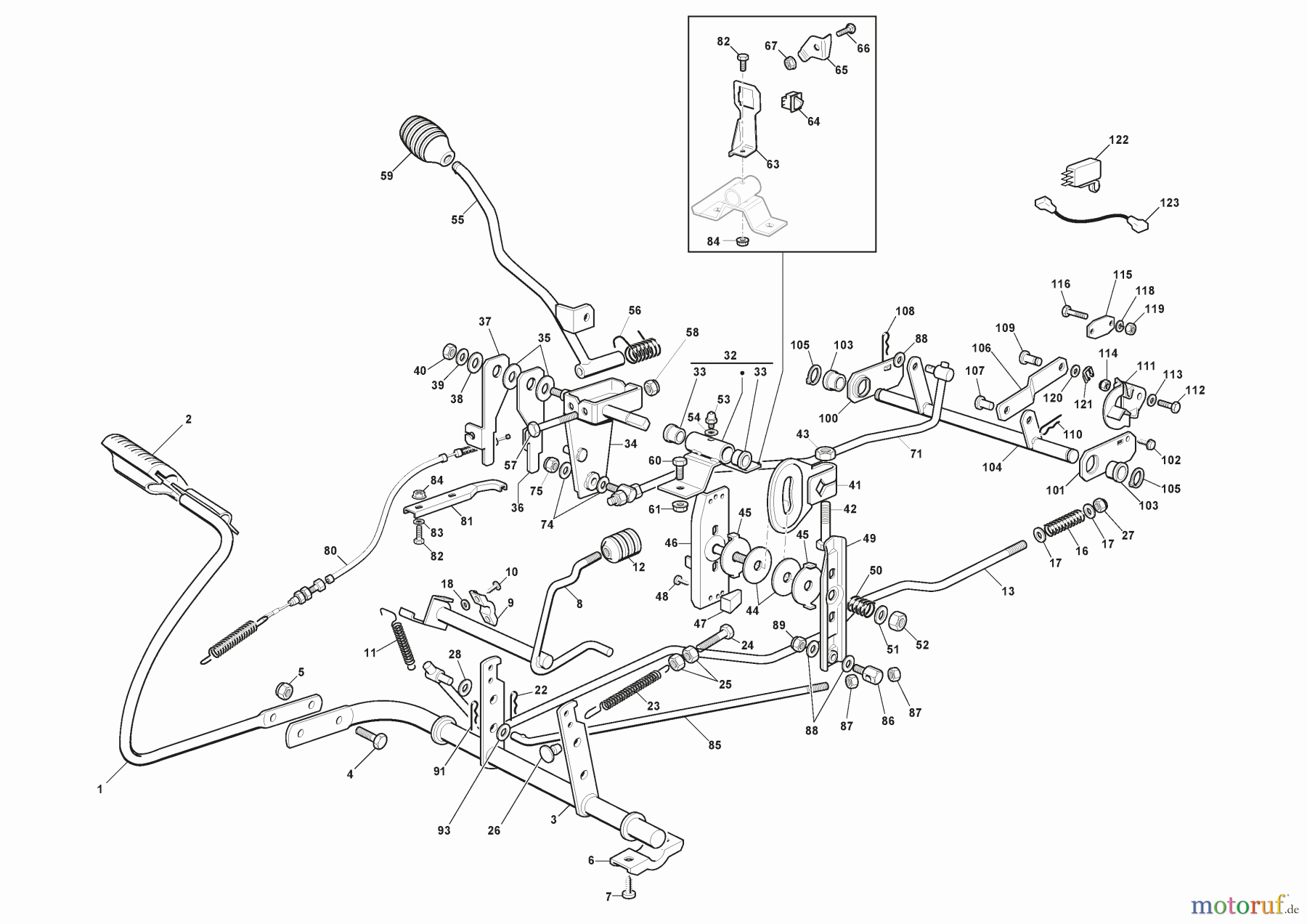 Stiga Aufsitzmäher Baujahr 2024 COMBI 372 (2024) 2T0210481/ST2 Bremse Und Wechsel Antrieb COMBI 372 (2024)