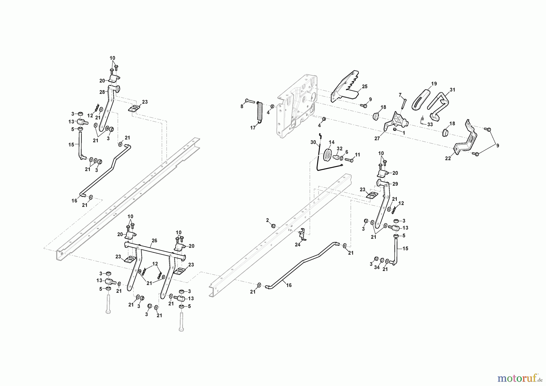 Stiga Aufsitzmäher Baujahr 2024 SWIFT 372e (2024) 2T0250481/ST1 Schneidwerkzeug Aufhebesatz