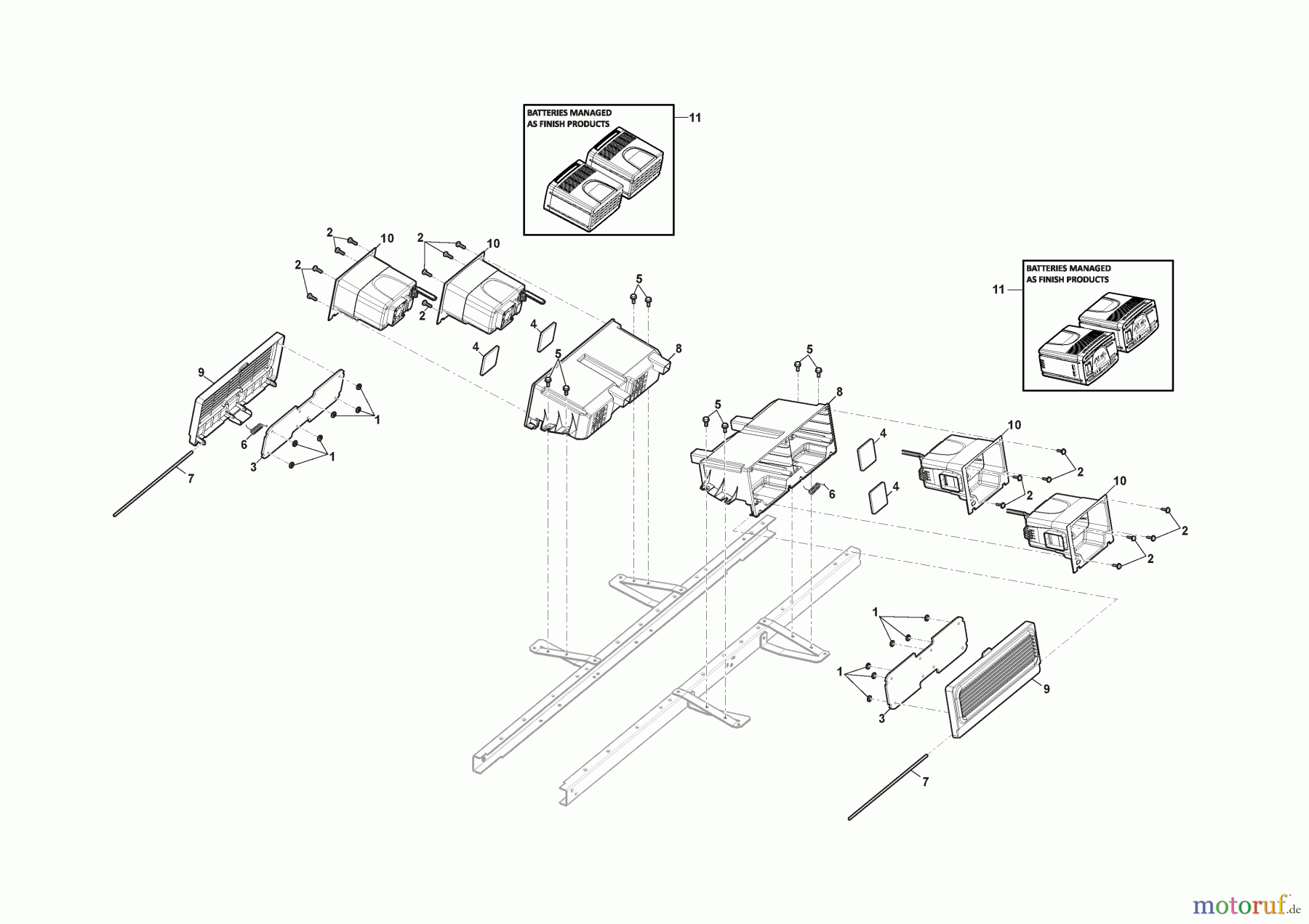 Stiga Aufsitzmäher Baujahr 2024 SWIFT 372e (2024) 2T0250481/ST1 Batterie Halter