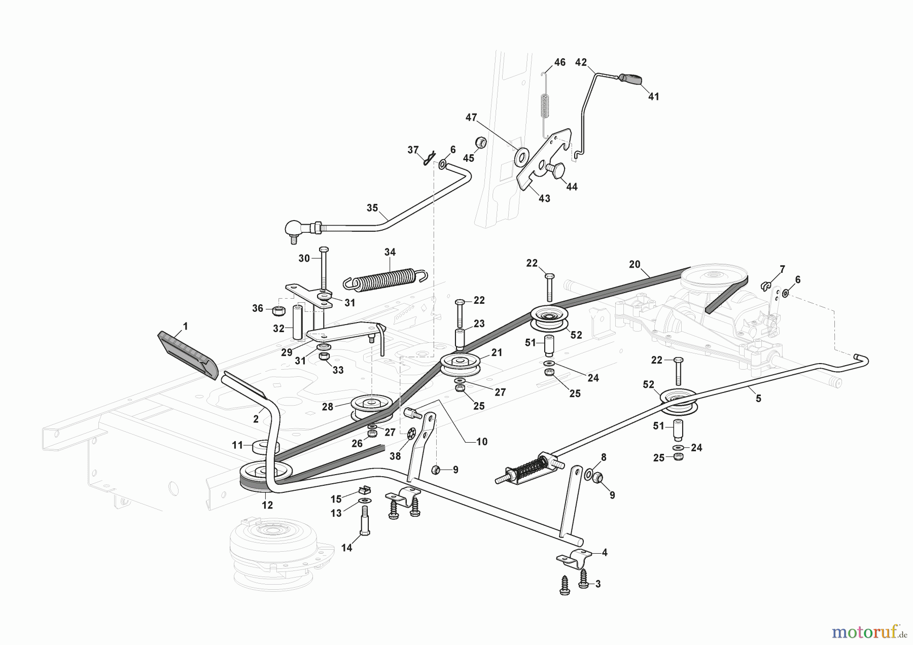  Stiga Aufsitzmäher Baujahr 2024 ESTATE 384 M (2024) 2T2000481/ST3 Bremse Und Wechsel Antrieb